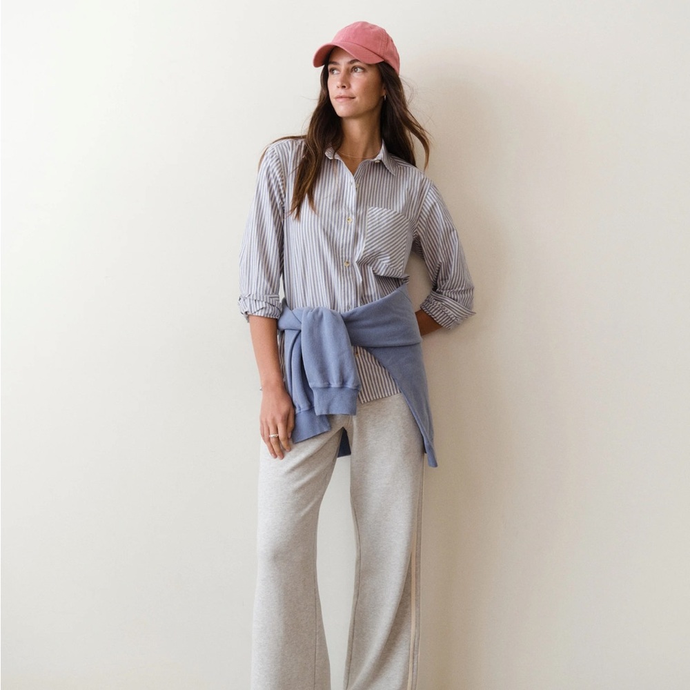 Marine Layer Relaxed Fit Shirt. Size M. White and blue striped. New with tags.